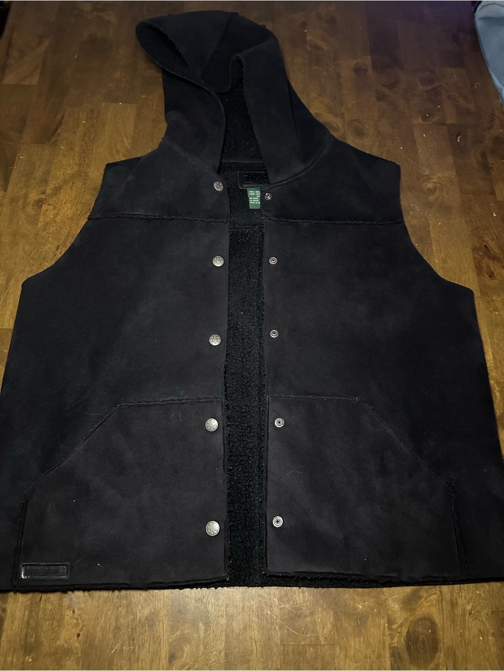 Ralph Lauren Winter Men's Black Hooded Vest Jacket - soft